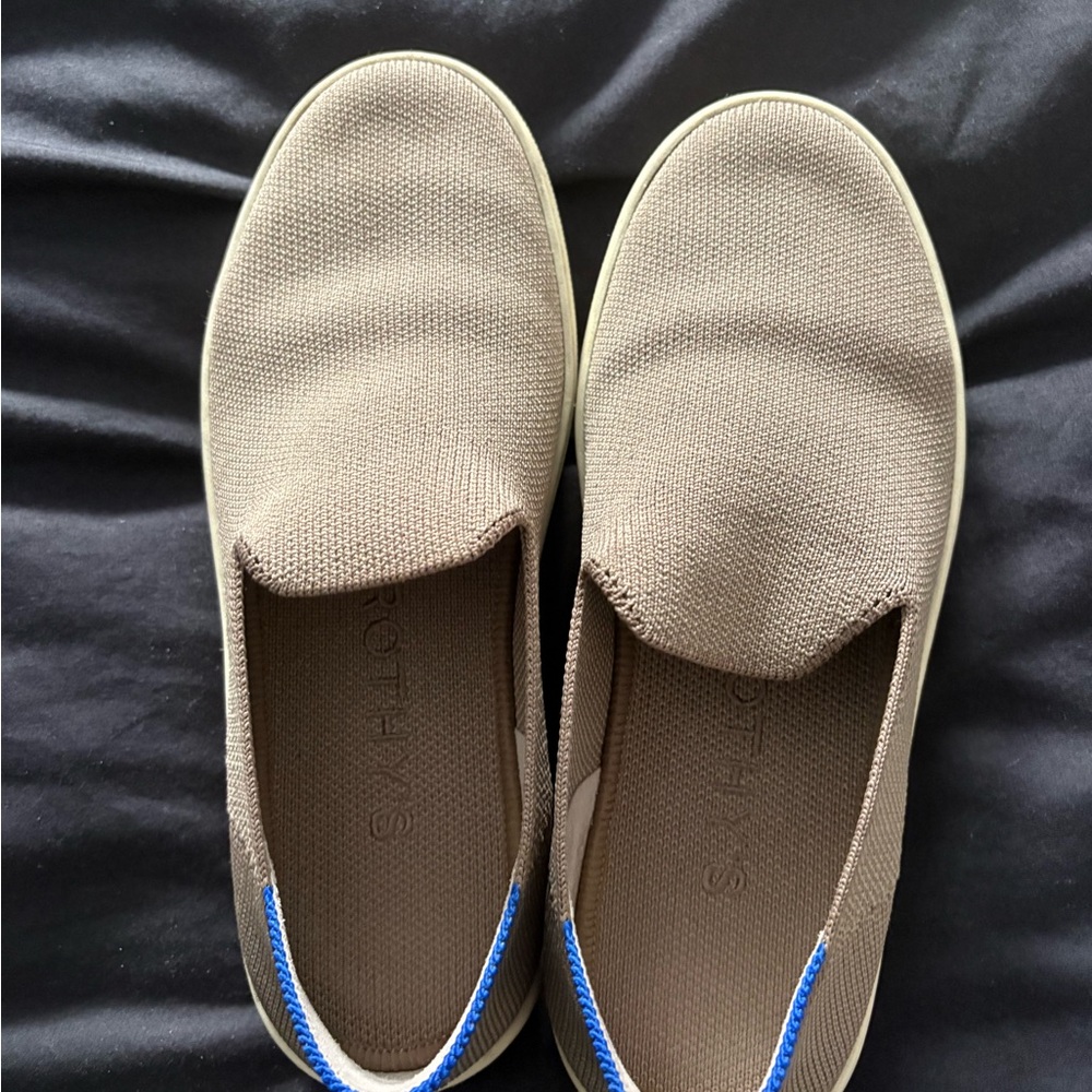 Rothy’s Slip-On Knit Casual Shoes in Taupe